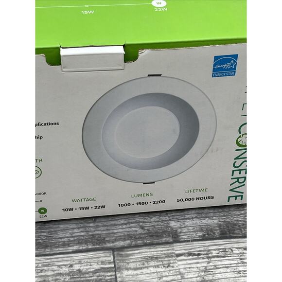 Simply Conserve 1-Light 8” LED Commercial Down Light, Adjustable. {C5}. - Picture 9 of 16